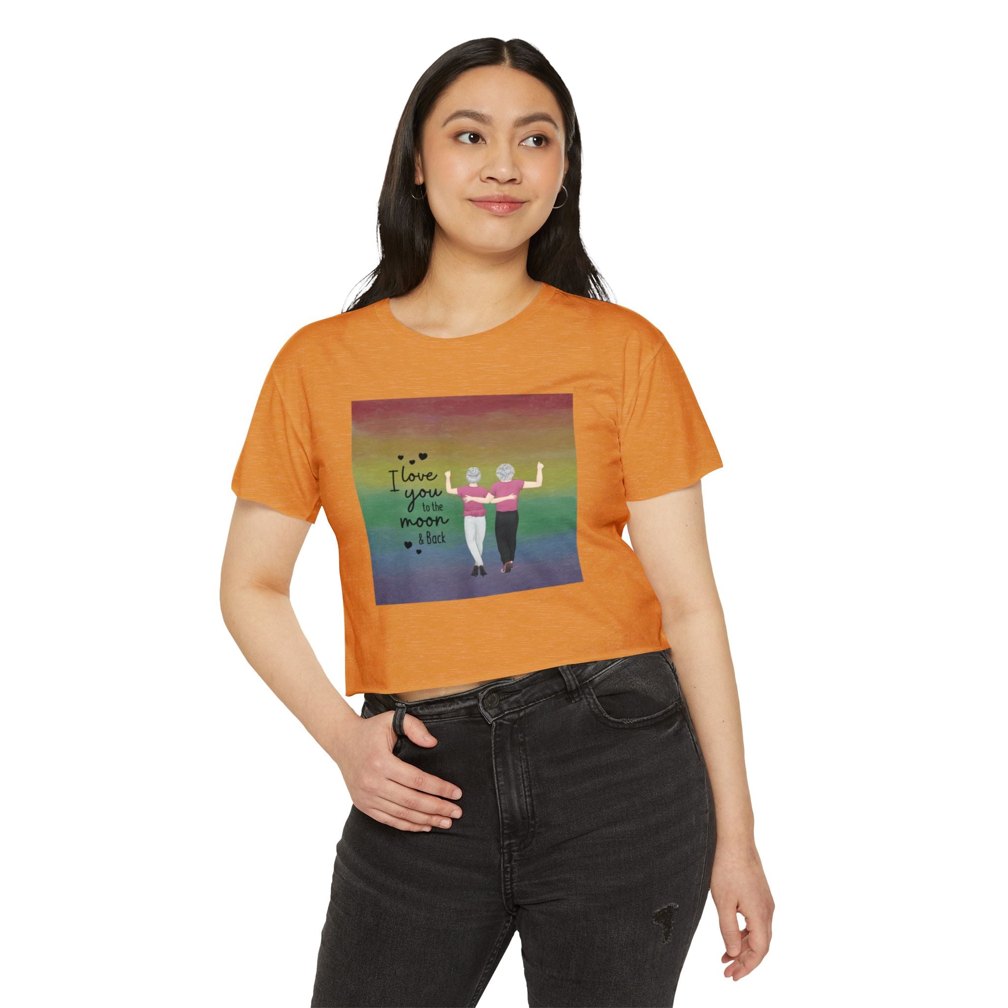 I love you to the Moon and Back | Women's Festival Crop Top